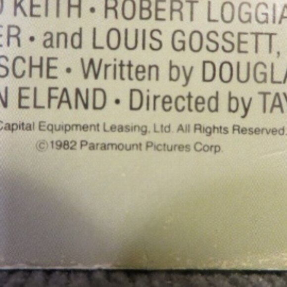 AN OFFICER AND A GENTLEMAN - 1982 - VHS (1st Release - Original 1982 Copy) - Picture 6 of 12